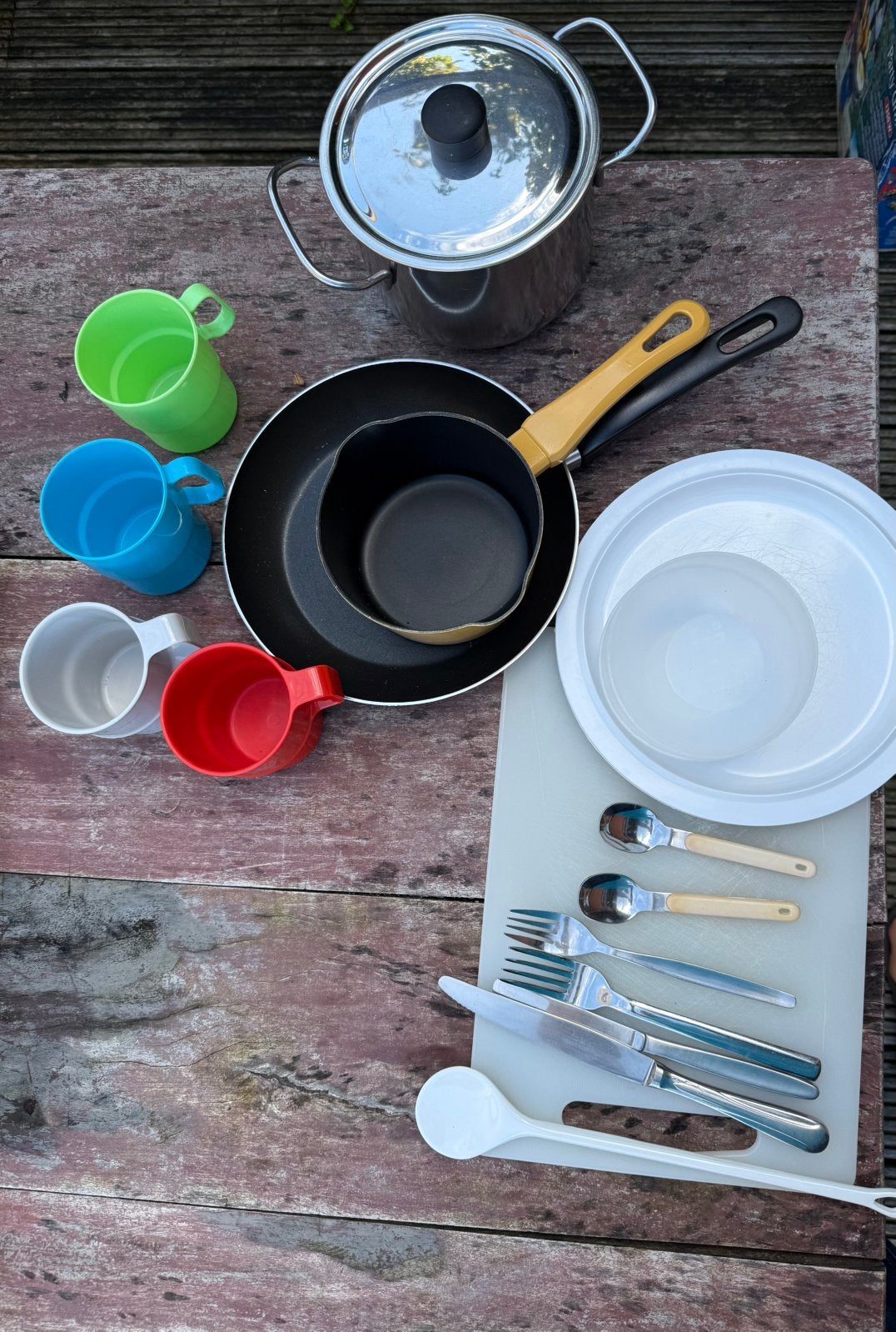 Camping servies en pannen, Caravans en Kamperen, Ophalen, Gebruikt