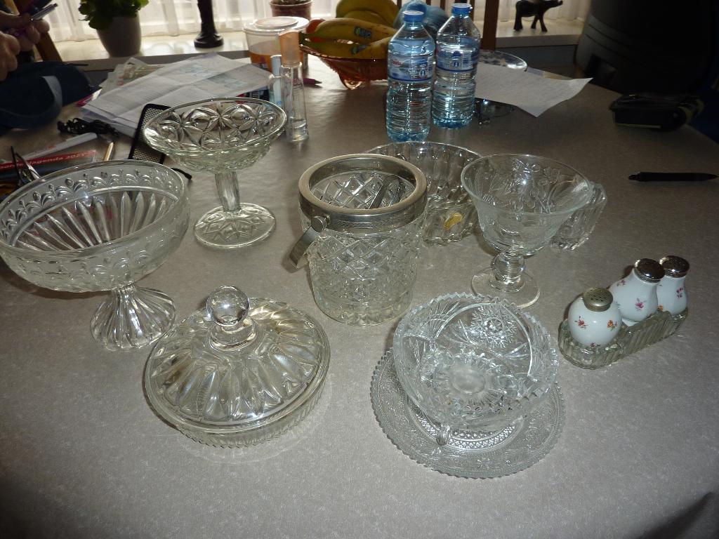 oud brocant kristal glaswerk, Antiek en Kunst, Ophalen of Verzenden
