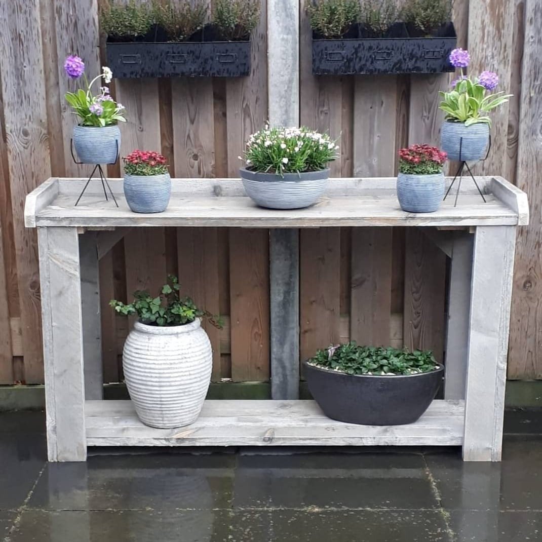 oppottafels en sidetables van steigerhout, Tuin en Terras, Ophalen of Verzenden, Nieuw