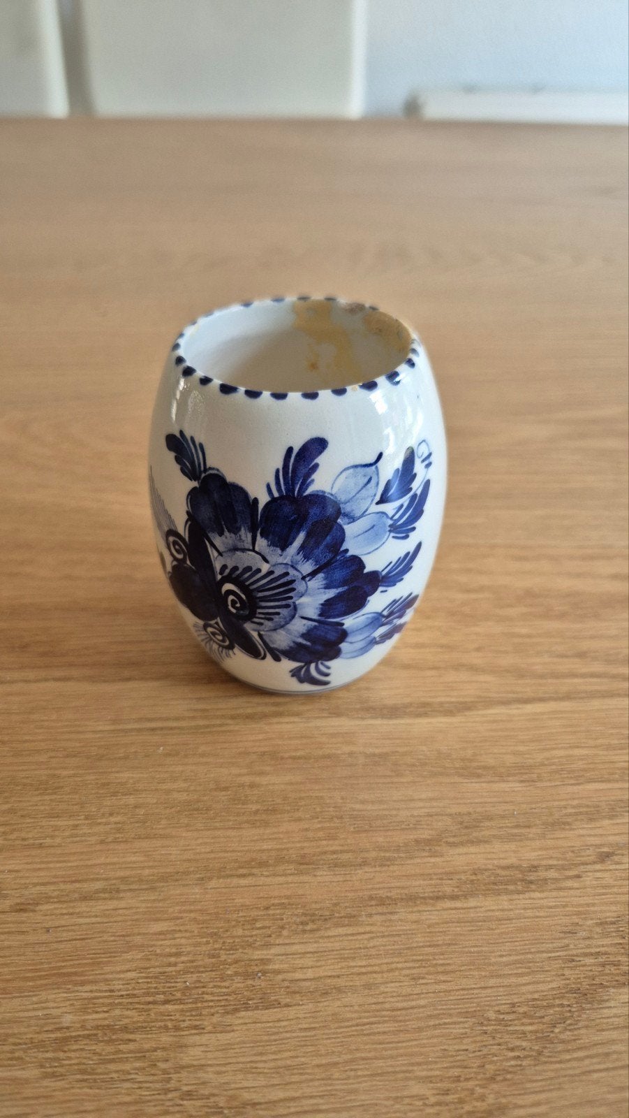 Lepelvaasje Delfs blauw, Ophalen of Verzenden
