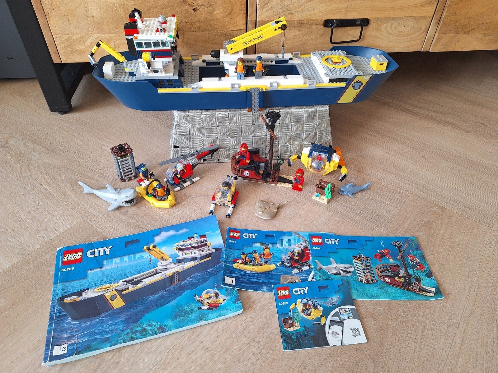 Lego City Oceaan onderzoeksschip 60266 & 60263, Ophalen of Verzenden, Gebruikt, Lego