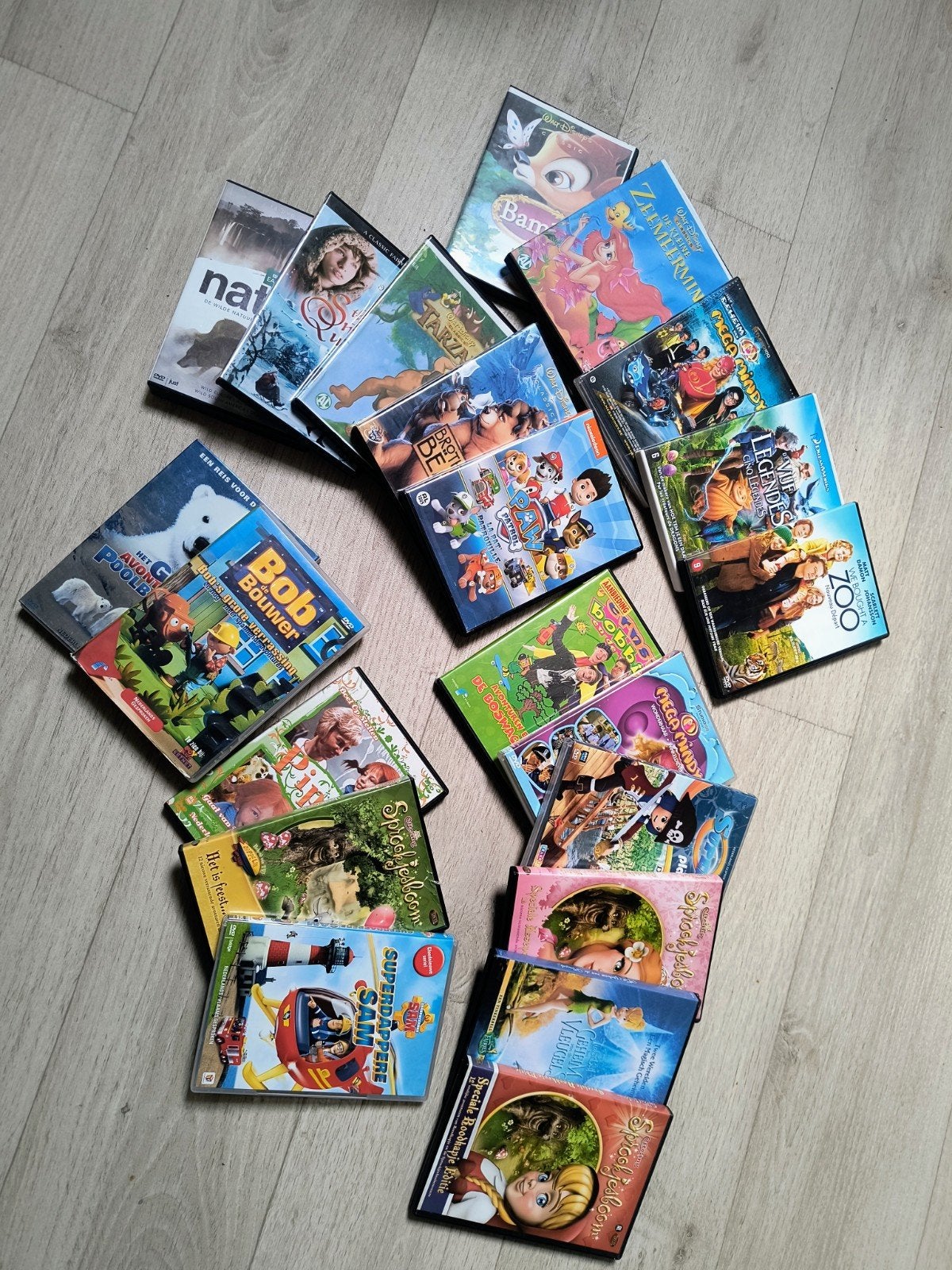 Grote collectie kinderfilms en animatie op DVD 21stuks, Gebruikt, Animatie, Alle leeftijden, Box/collectie