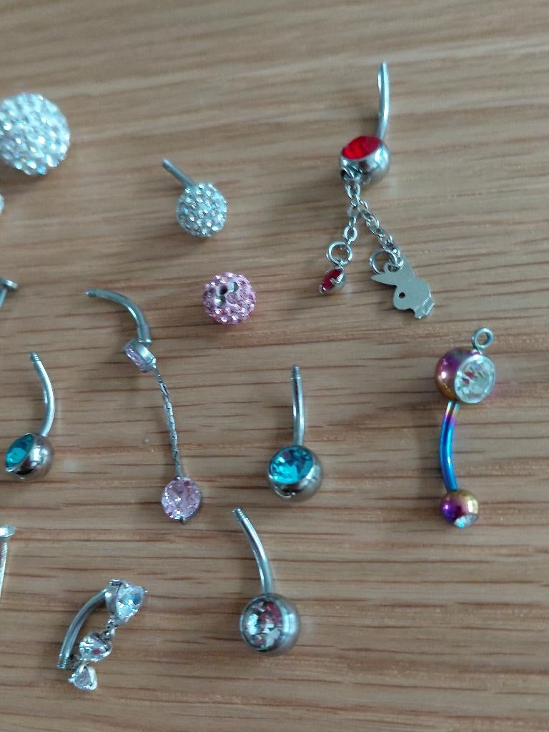 18 piercings, Ophalen of Verzenden, Gebruikt, Overige materialen, Overige typen