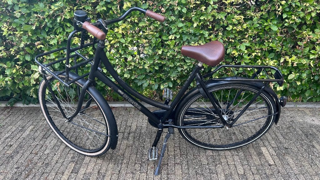 Dames fiets cortina, Fietsen en Brommers, Terugtraprem, Gebruikt, 56 cm of meer, Ophalen