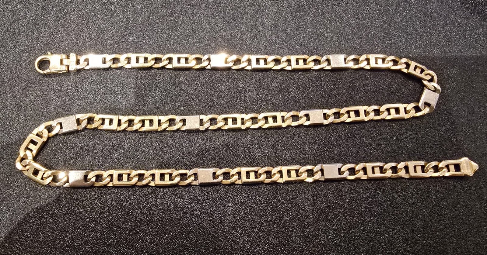14 Karaat Gouden Rolex Schakelketting 50.2g, Ophalen of Verzenden, Zo goed als nieuw, Goud