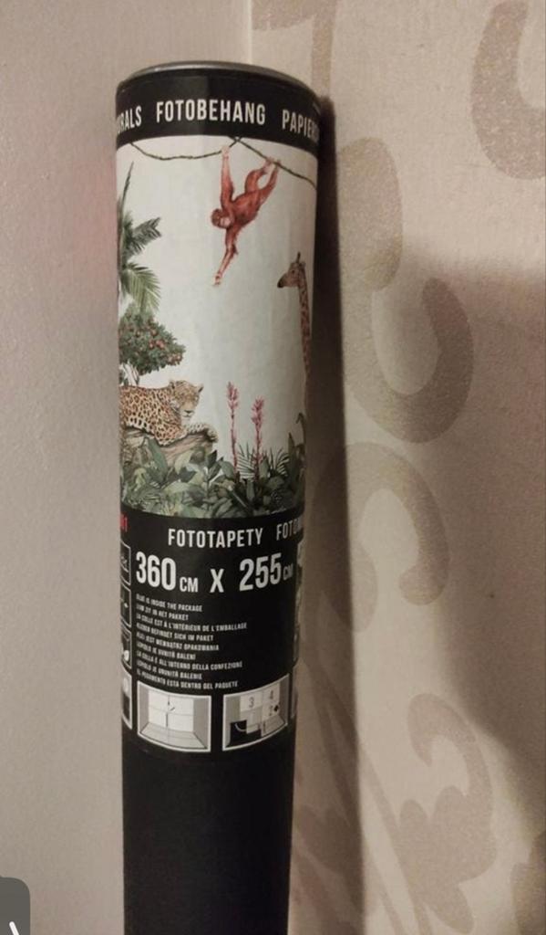 Fotobehang Jungle Dieren 360x255 cm, Ophalen of Verzenden, 50 tot 75 m², Groen