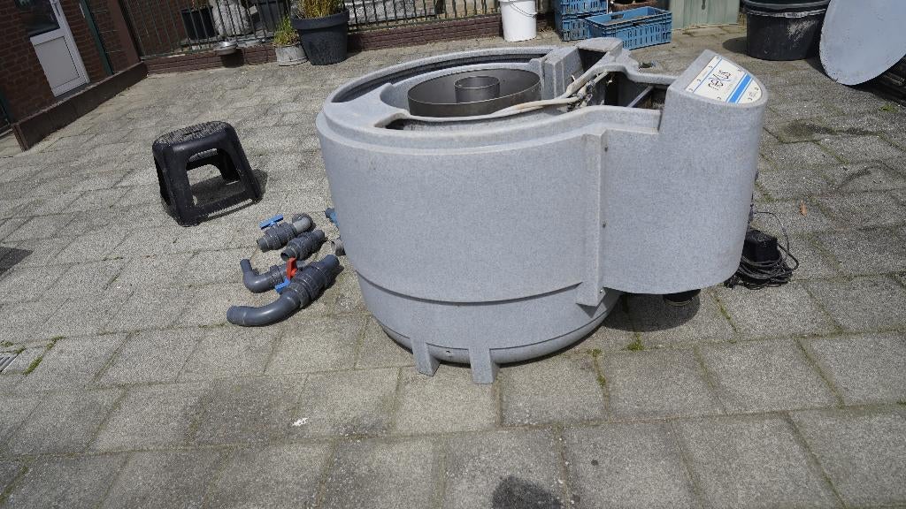 vijverfilter en kogelkranen., Tuin en Terras, Vijver-toebehoren, Ophalen, Gebruikt, Vijverfilter