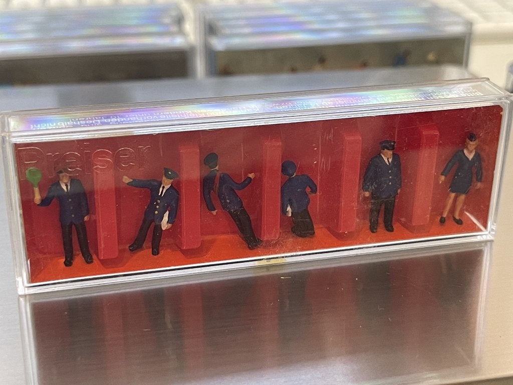 Preiser 10011 H0 modelbaan figuren, DB Personeel, Overige merken, Gelijkstroom of Wisselstroom, Brug, Tunnel of Gebouw, Ophalen of Verzenden