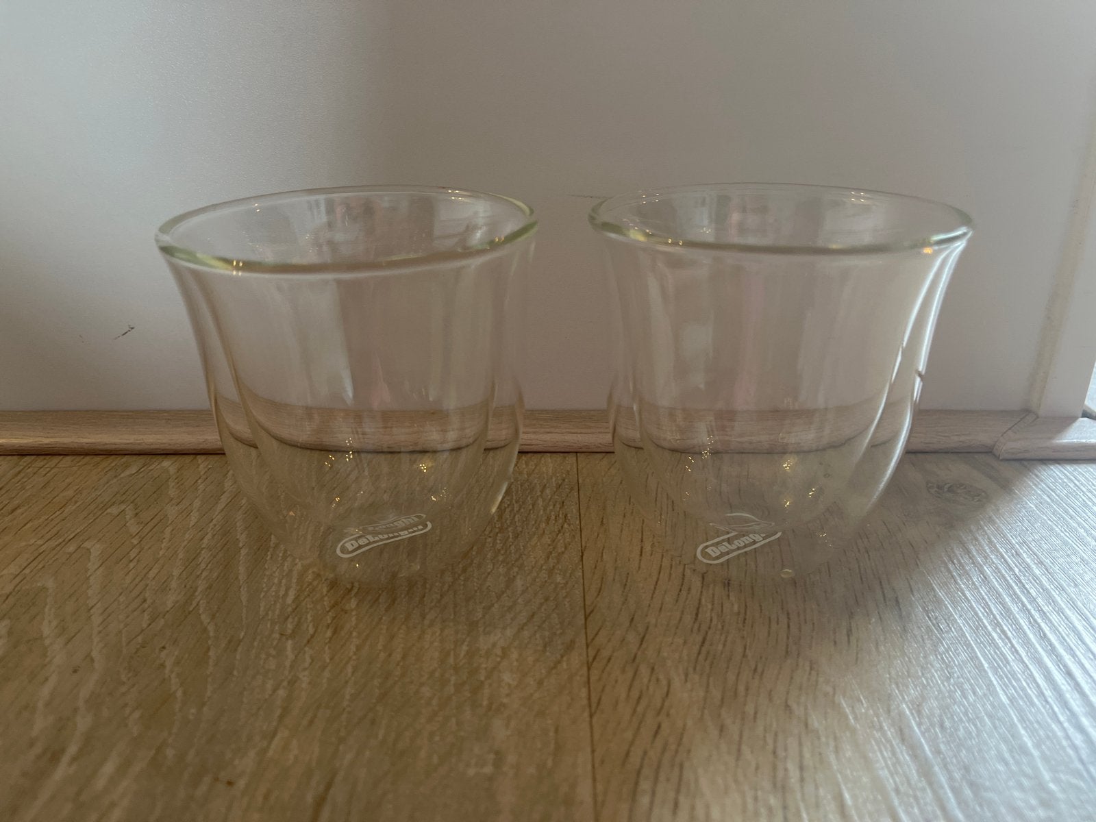 De'Longhi Dubbelwandige Glazen - Set van 2, Ophalen of Verzenden, Zo goed als nieuw, Overige merken, Glas