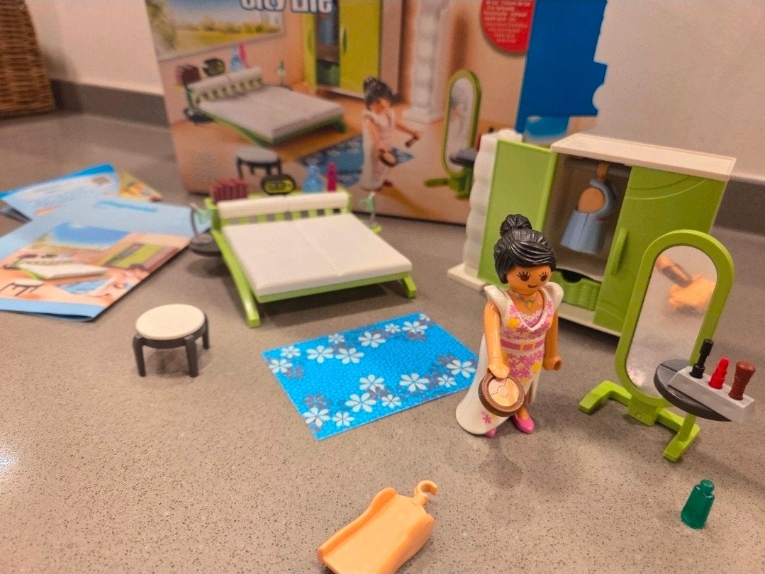 Playmobil Citylife 9271 (ouder)slaapkamer met doos, Ophalen of Verzenden, Zo goed als nieuw, Complete set, Gebouw