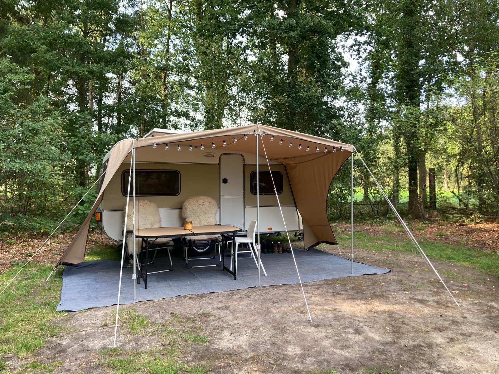 sfeervolle Otten caravan (Opgeknapt + Nieuw hefdak & luifel!, Overige merken, Standaardzit, Dwarsbed, Particulier