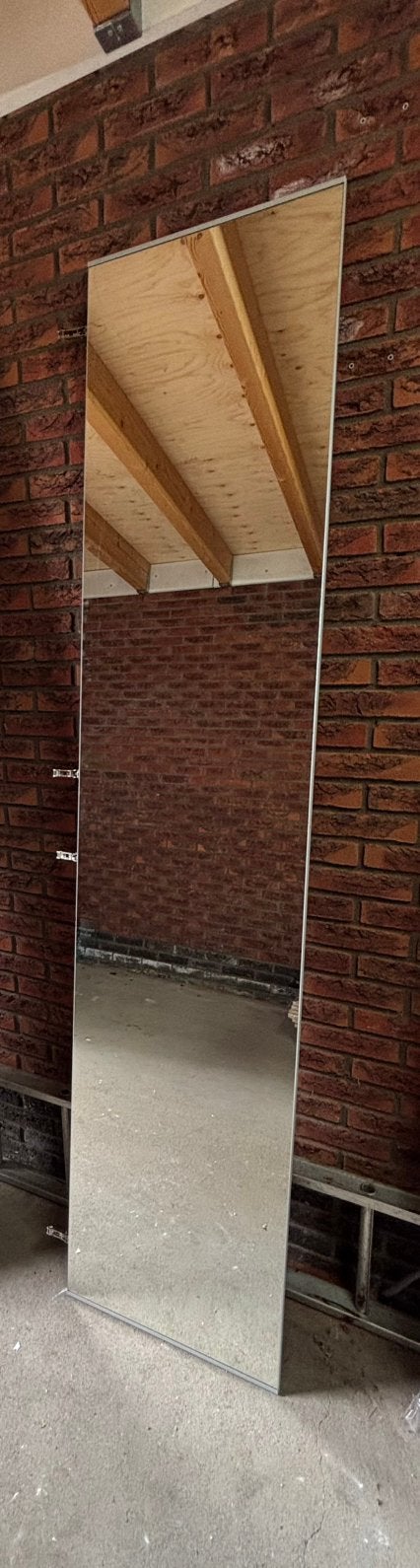 Åheim spiegeldeur met scharnieren bij IKEA Pax kast h=236cm, Ophalen, Gebruikt, 200 cm of meer, Rechthoekig