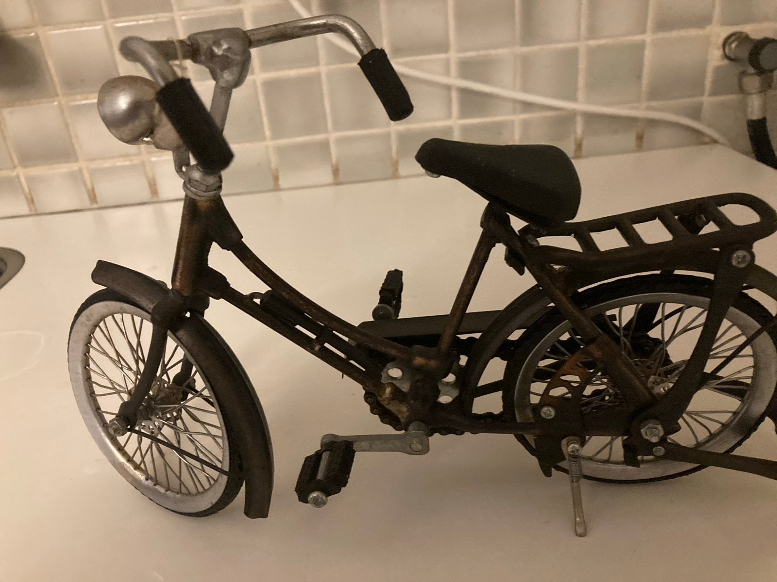 Decoratieve Miniatuur Fiets - Vintage Look, Ophalen of Verzenden, Gebruikt