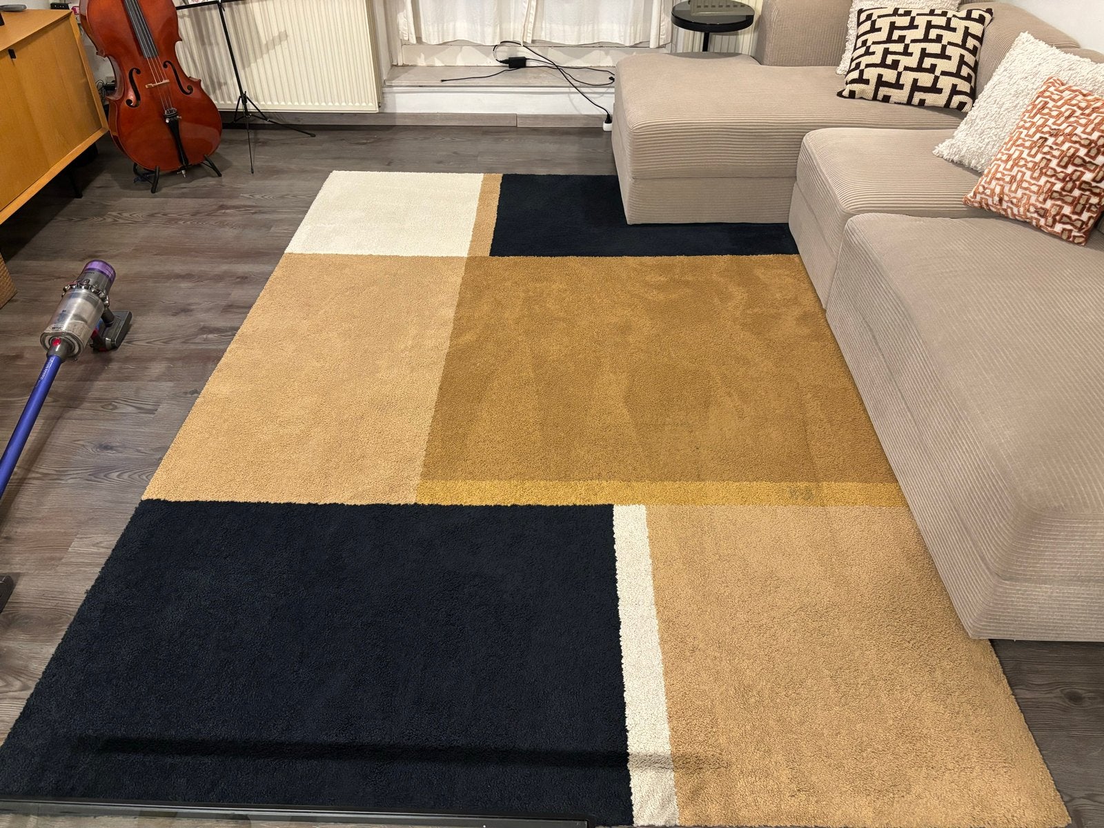 Ikea Skriftspråk Modern Vloerkleed in 200x300, Ophalen, Zwart, 150 tot 200 cm, 200 cm of meer
