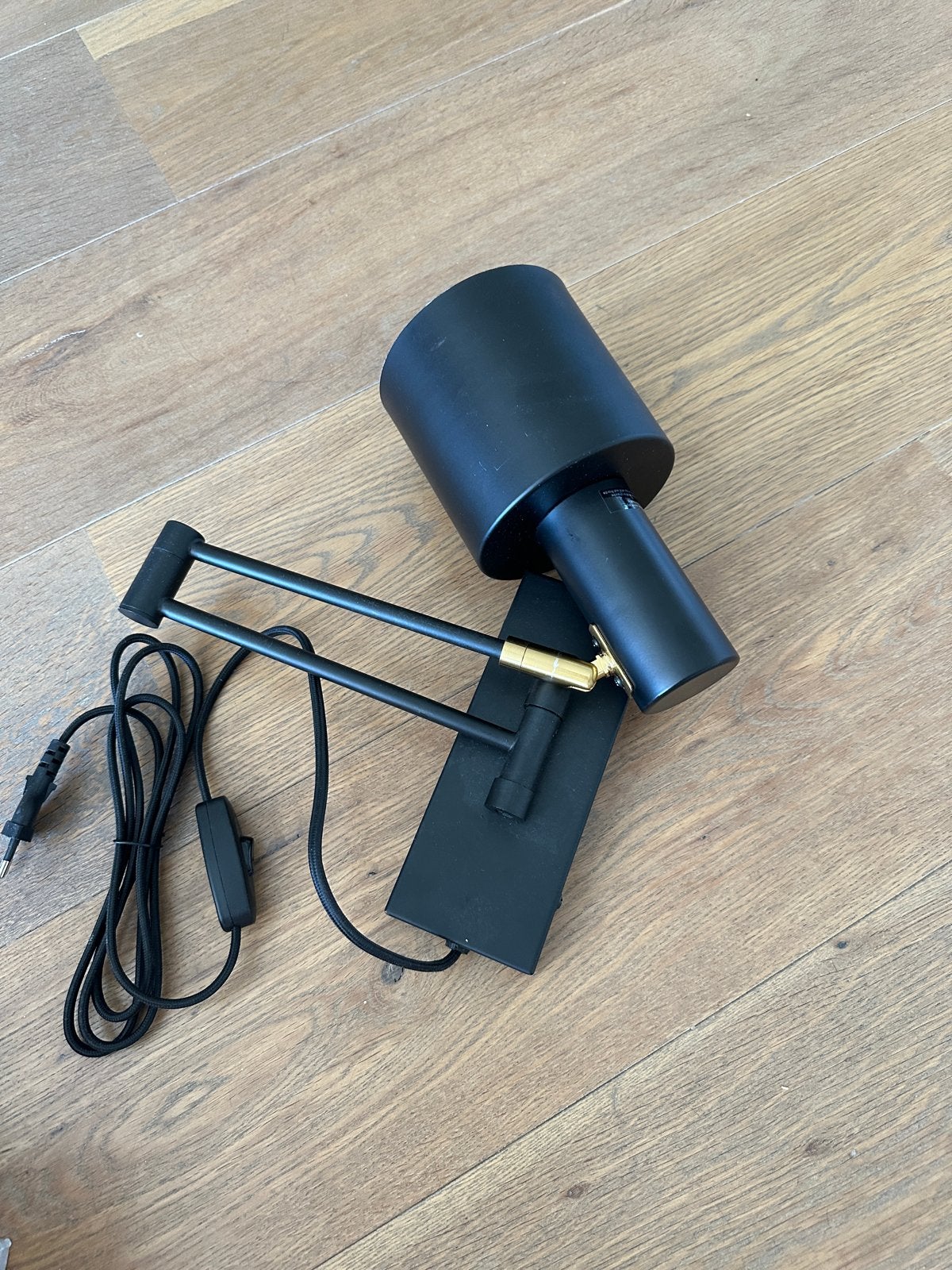 Nordin zwarte wandlamp, Overige merken, Gebruikt, Zwart, Overige fittingen