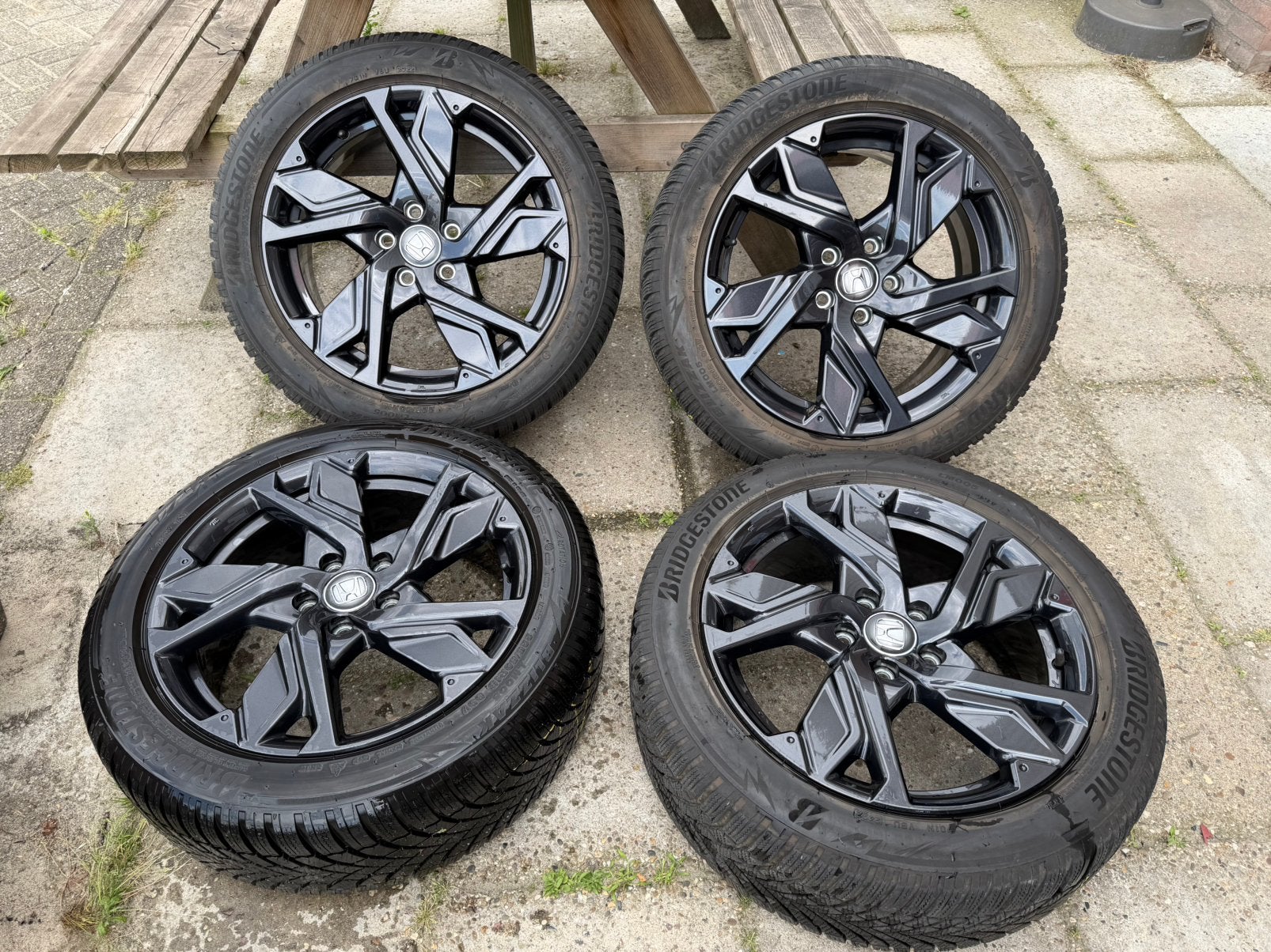 Honda HR-V winterset origineel 225/50-18 Bridgestone lm 005, Auto-onderdelen, Banden en Velgen, Ophalen, 18 inch, Banden en Velgen