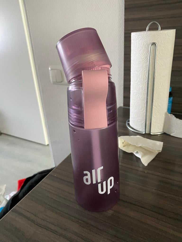 Air Up drinkfles paars met roze bandje, Ophalen, Zo goed als nieuw