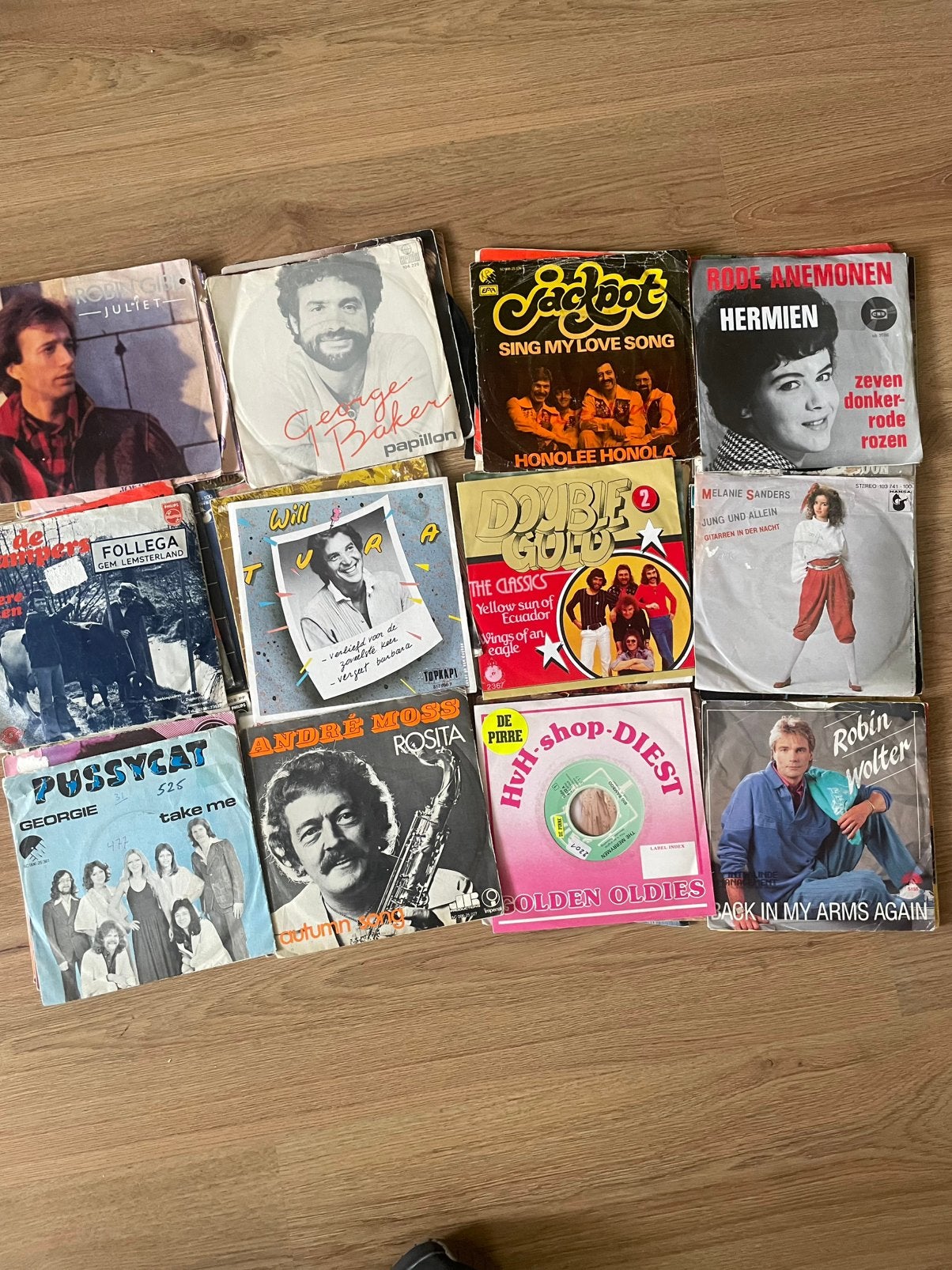 Tekoop 56 singels  bieden maar, Ophalen, Gebruikt, Nederlandstalig