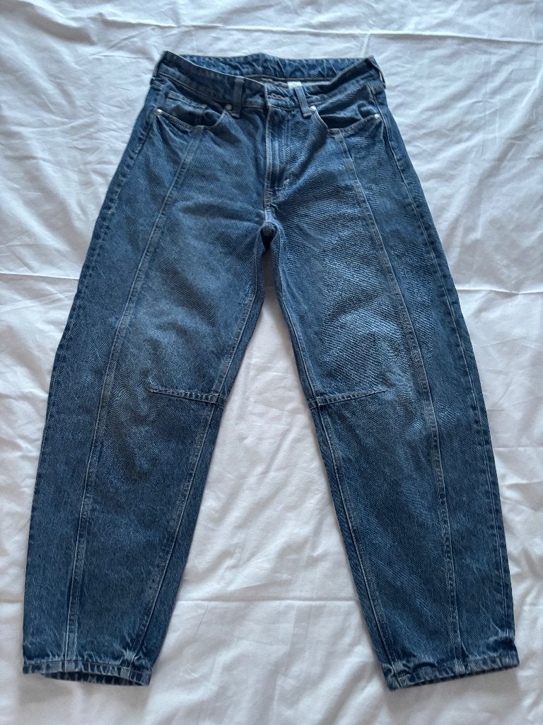 Balloon jeans high waist denim blauw 36., Kleding | Dames, Blauw, Balloon, Ophalen of Verzenden, Zo goed als nieuw