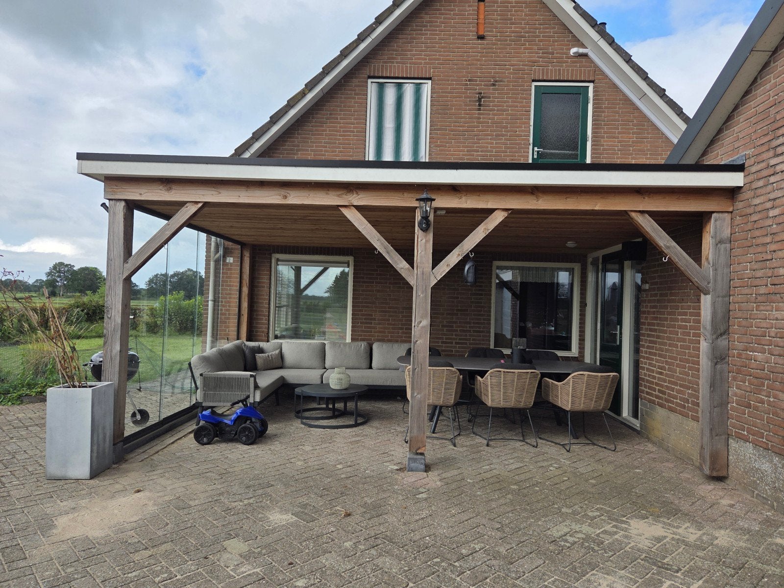 Veranda met glazen schuifdeur, Tuin en Terras, Ophalen, Veranda