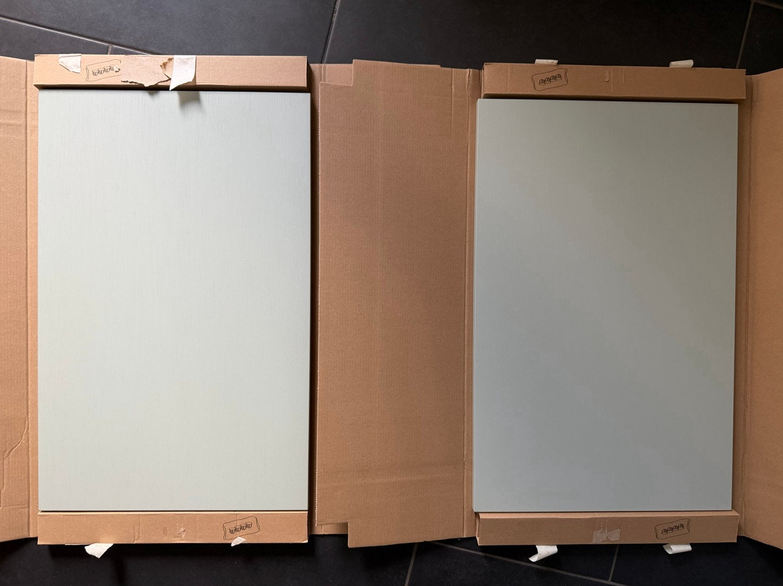 2 of 5 IKEA HJORTVIKEN Grijsgroene Deur/Ladefront voor Besta, Ophalen, 50 tot 100 cm, Zo goed als nieuw, Minder dan 100 cm