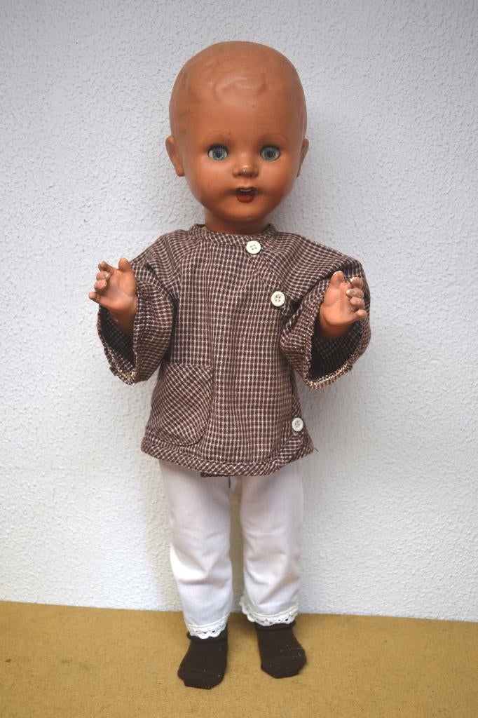 Mooie oude U.S.A. Frank Popper pop uit de jaren 1950 NR 8492, Verzamelen, Poppen, Ophalen of Verzenden, Zo goed als nieuw, Pop