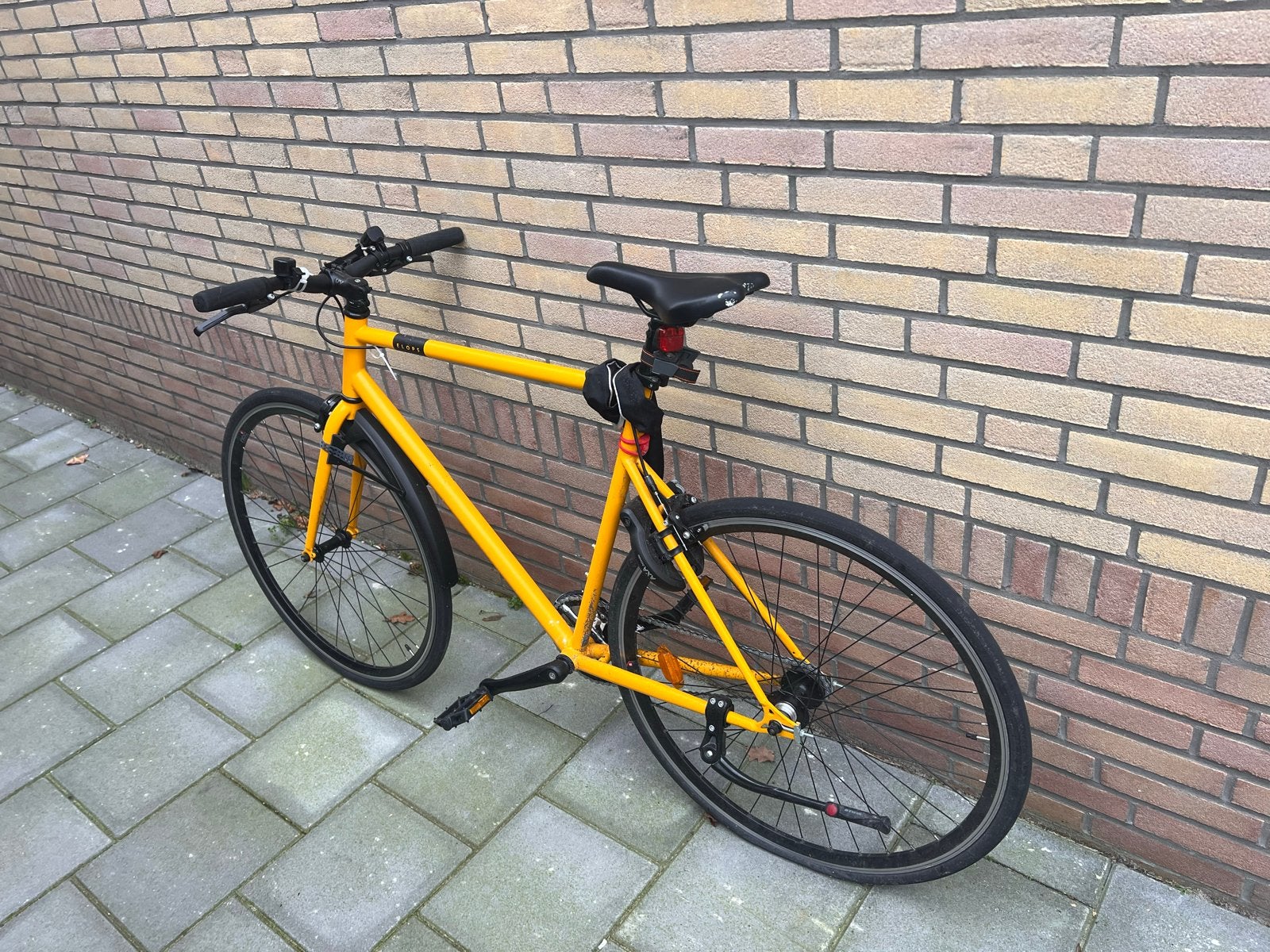 Gele Decathlon Elops Stadsfiets - prima staat, Ophalen, Zo goed als nieuw, Velgrem, Overige merken