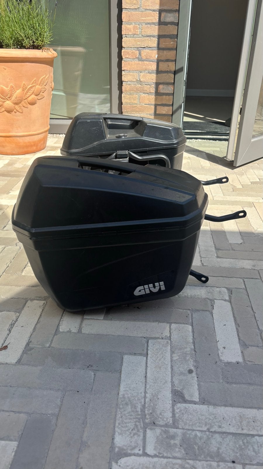 GIVI Zijkoffers incl. Rek voor Motorfiets - Set met Sleutels, Ophalen of Verzenden, Gebruikt