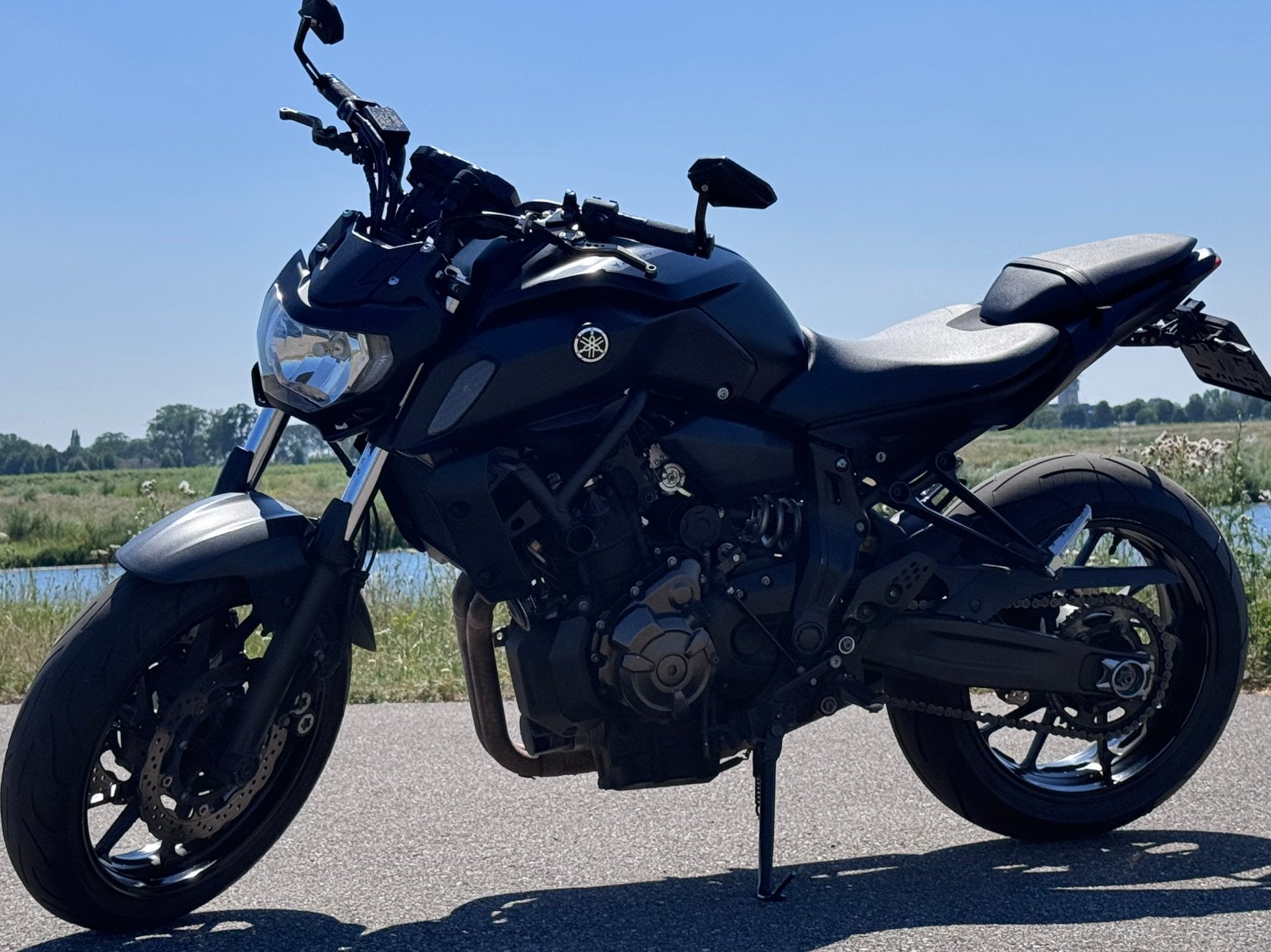 Yamaha MT-07 Black Edition 2020 – A2 (35kW) – MIVV uitlaat, Particulier, Naked bike