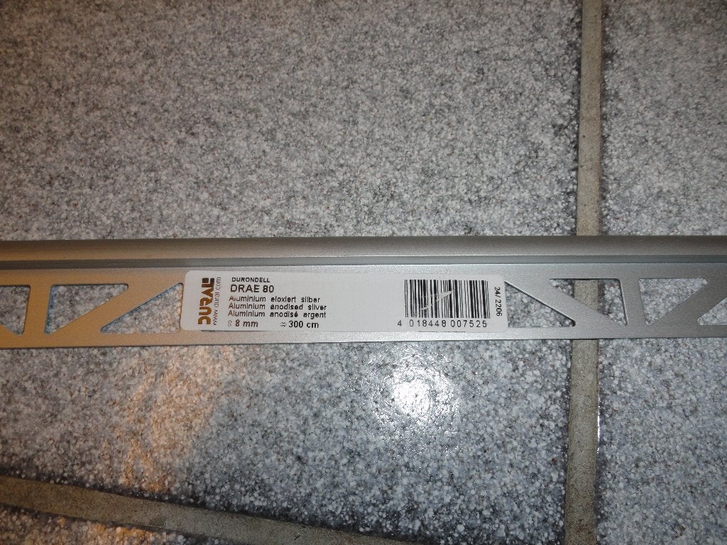 DURAL tegelprofiel aluminium kwartrond 8 mm - nieuw, Ophalen, Wandtegels, Nieuw, Minder dan 20 cm