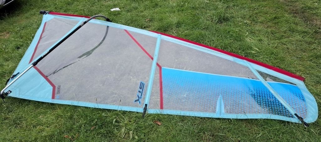 zeil compleet stx powerkid 4.4, Watersport en Boten, Ophalen, STX, 3.5 tot 5 m², Zeil