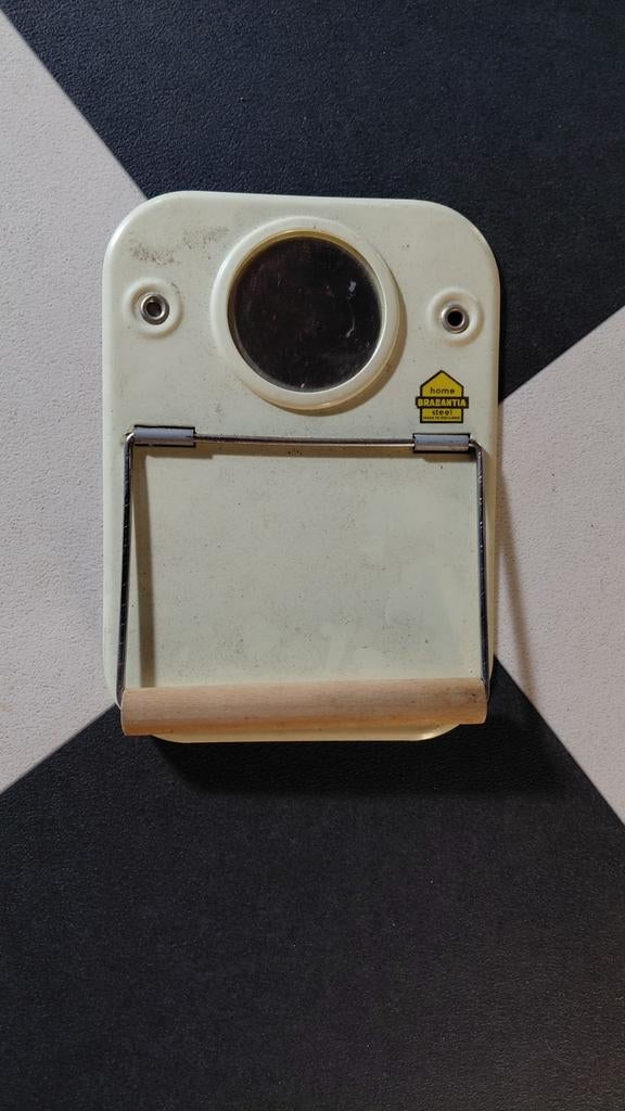 Vintage Brabantia toiletrolhouder met spiegel, Ophalen of Verzenden