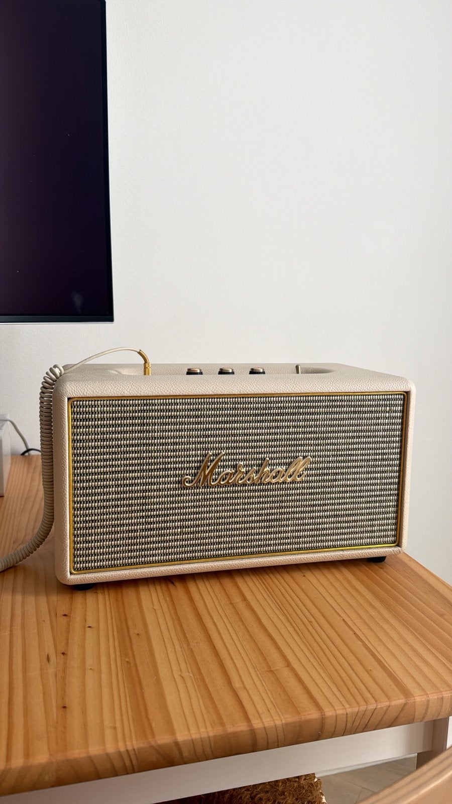 Marshall Stanmore II Bluetooth Speaker - Crème, Audio, Tv en Foto, Luidsprekers, Overige merken, Ophalen of Verzenden, Zo goed als nieuw