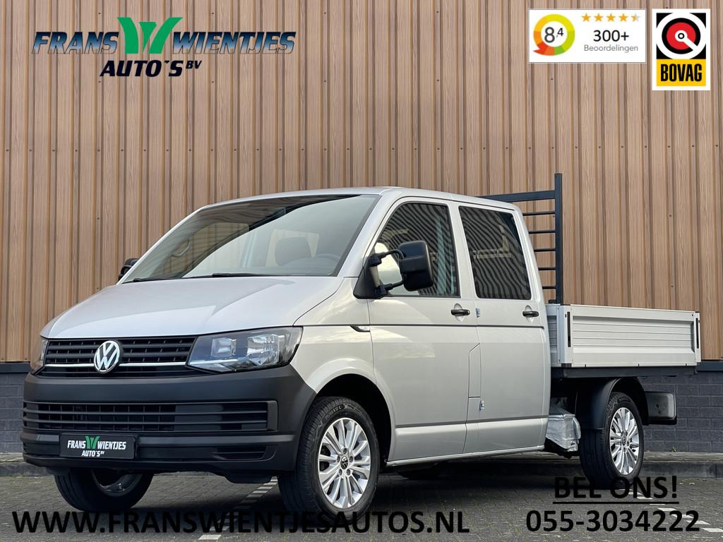 Volkswagen Transporter 2.0 TDI L2H1 DC | BTW | Pick-up! | 6, Auto's, Voorwielaandrijving, Gebruikt, Zwart, 4 cilinders
