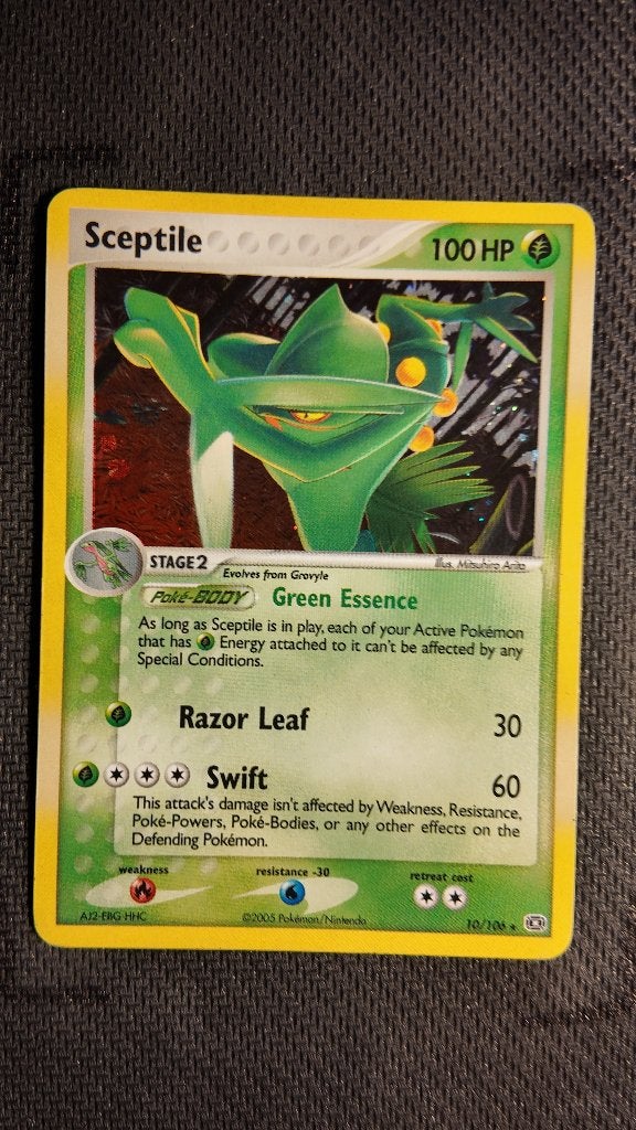 Sceptile 10 Emerald | Pokemon kaart, Ophalen, Losse kaart, Foil