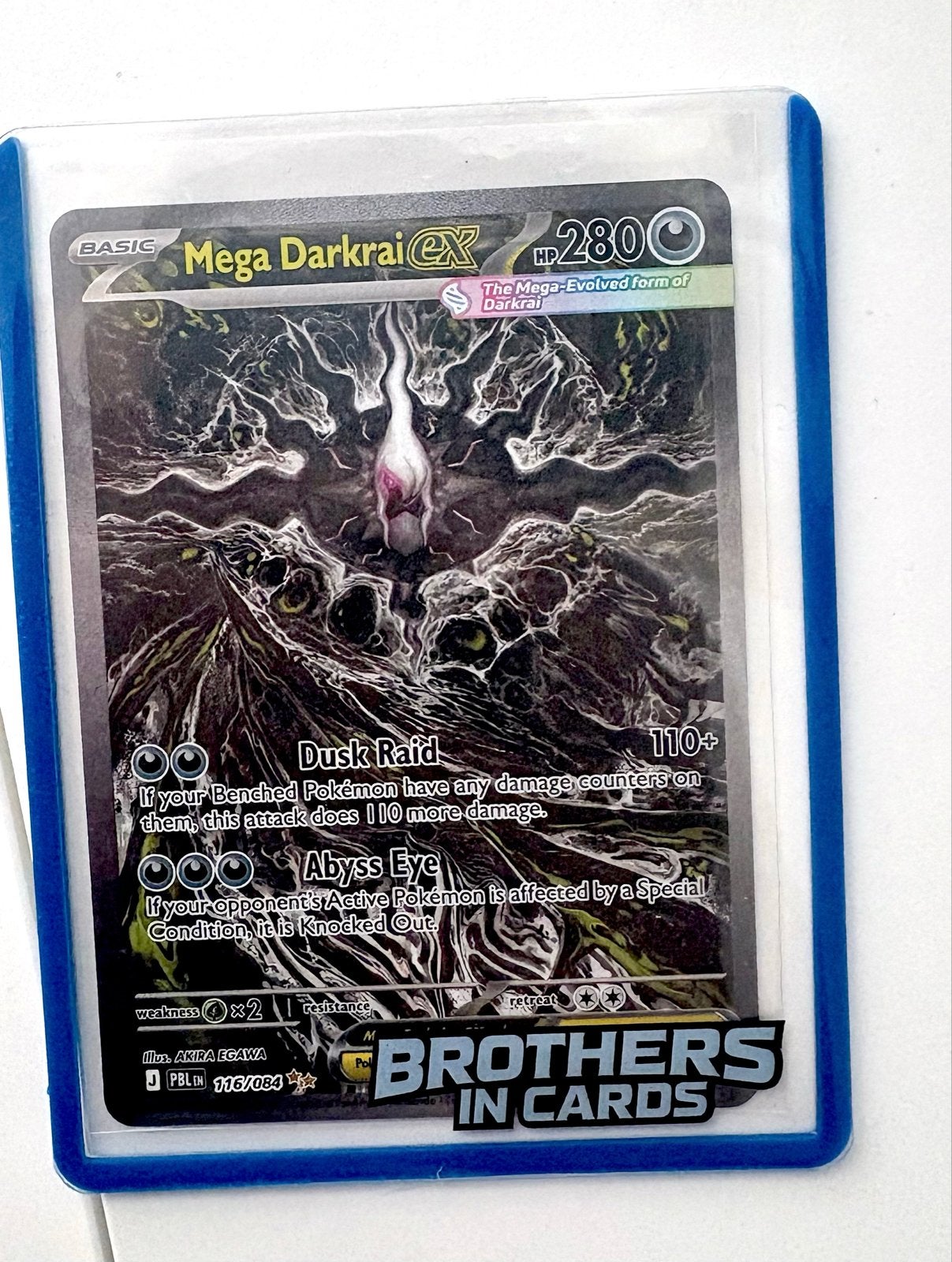 MEGA DARKRAI EX 116 Pokémon Kaart - PACK FRESH!, Verzenden, Nieuw, Losse kaart, Foil