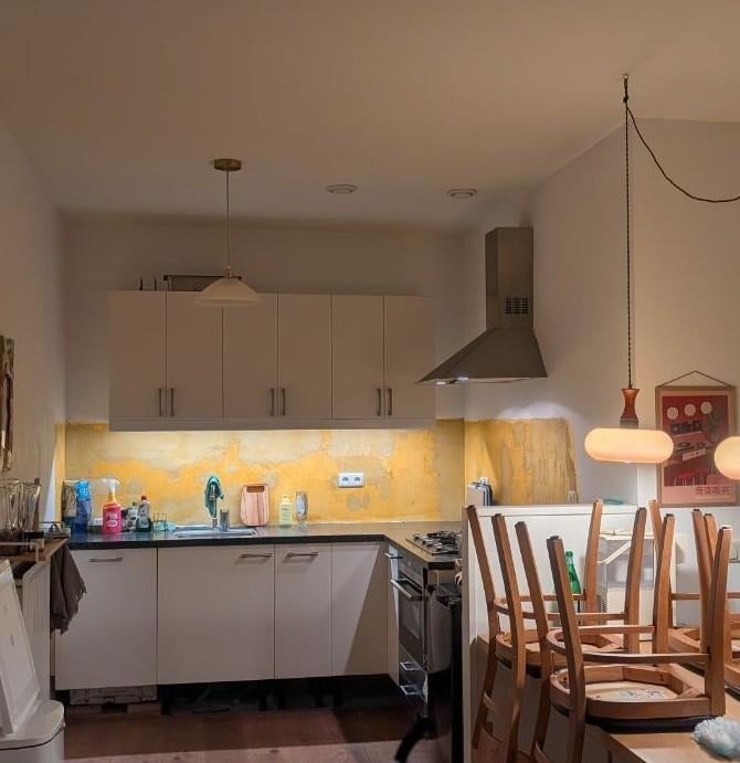 Gratis af te halen: Oude IKEA keuken (70 cm kasten), Ophalen, Gebruikt, Wit, Enkelwandige keuken