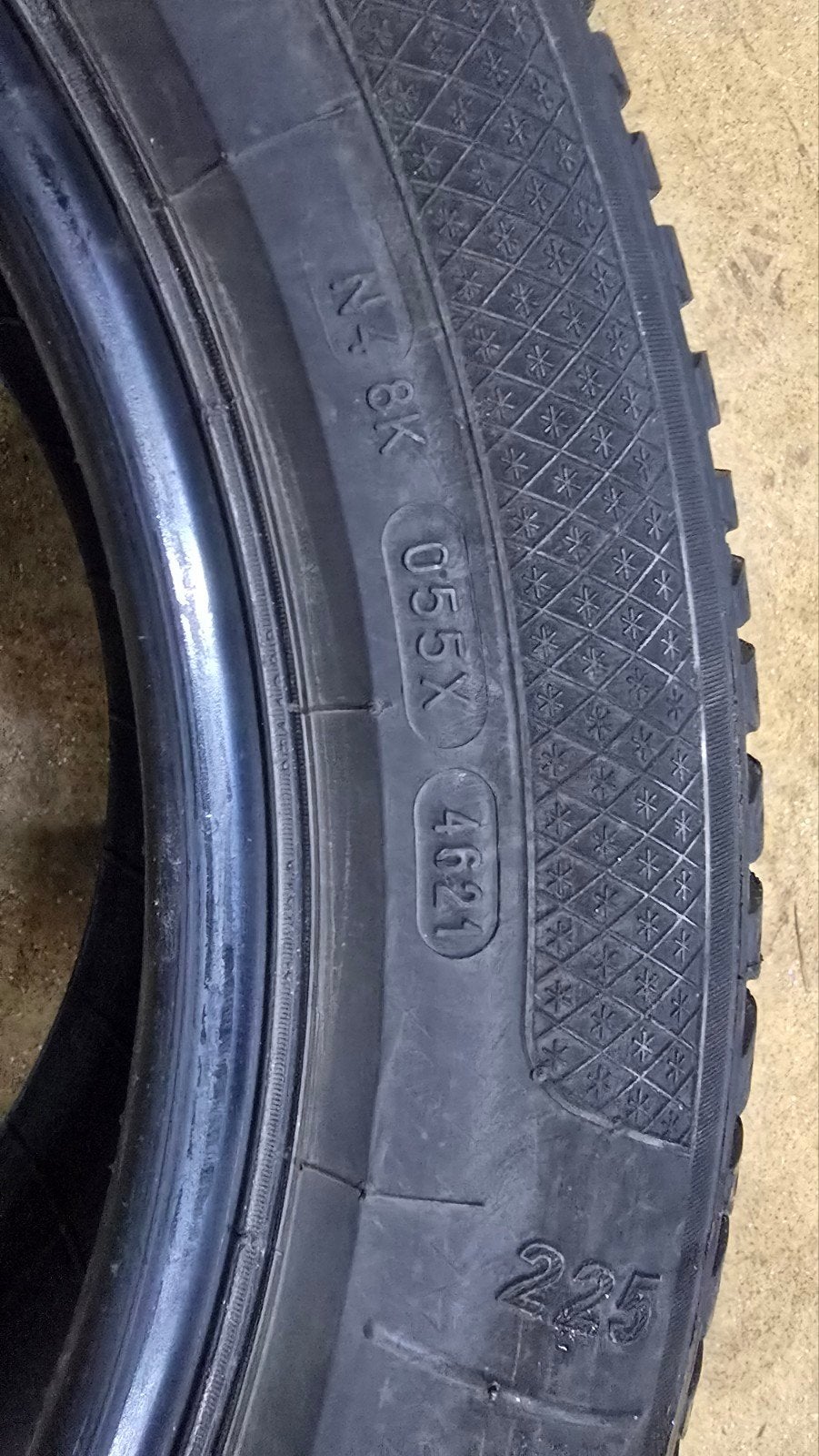Set kleber winterbanden 225/55/17, Auto diversen, Ophalen, Gebruikt
