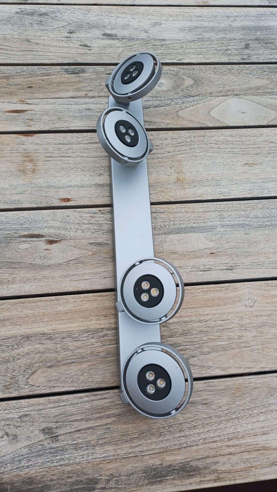 Philips LED-spotbalk met 4 verstelbare spots, Metaal, Gebruikt, Philips, Overige fittingen
