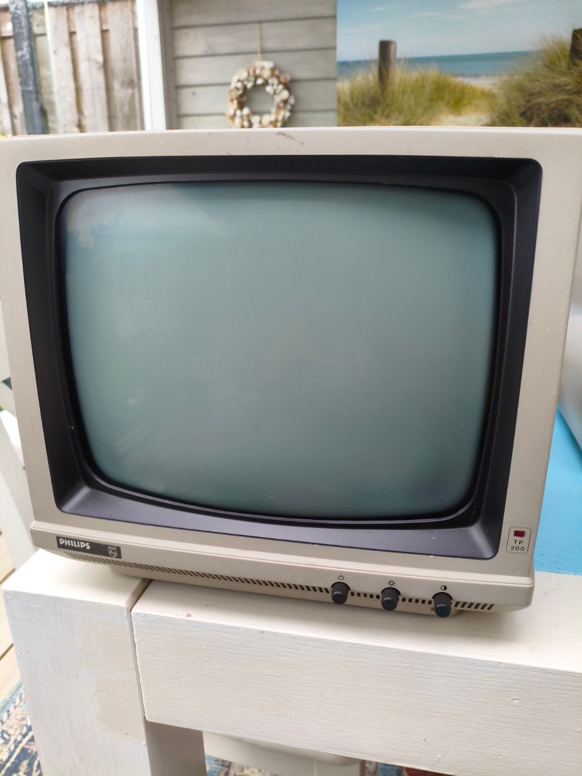 nette Philips monochrome monitor.