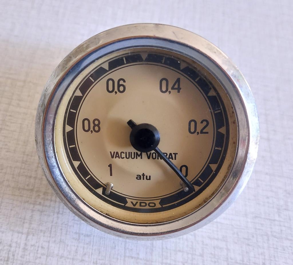 Vintage VDO Vacuümmeter 0 -1 - VOLVO?, Ophalen of Verzenden, Gebruikt, Volvo