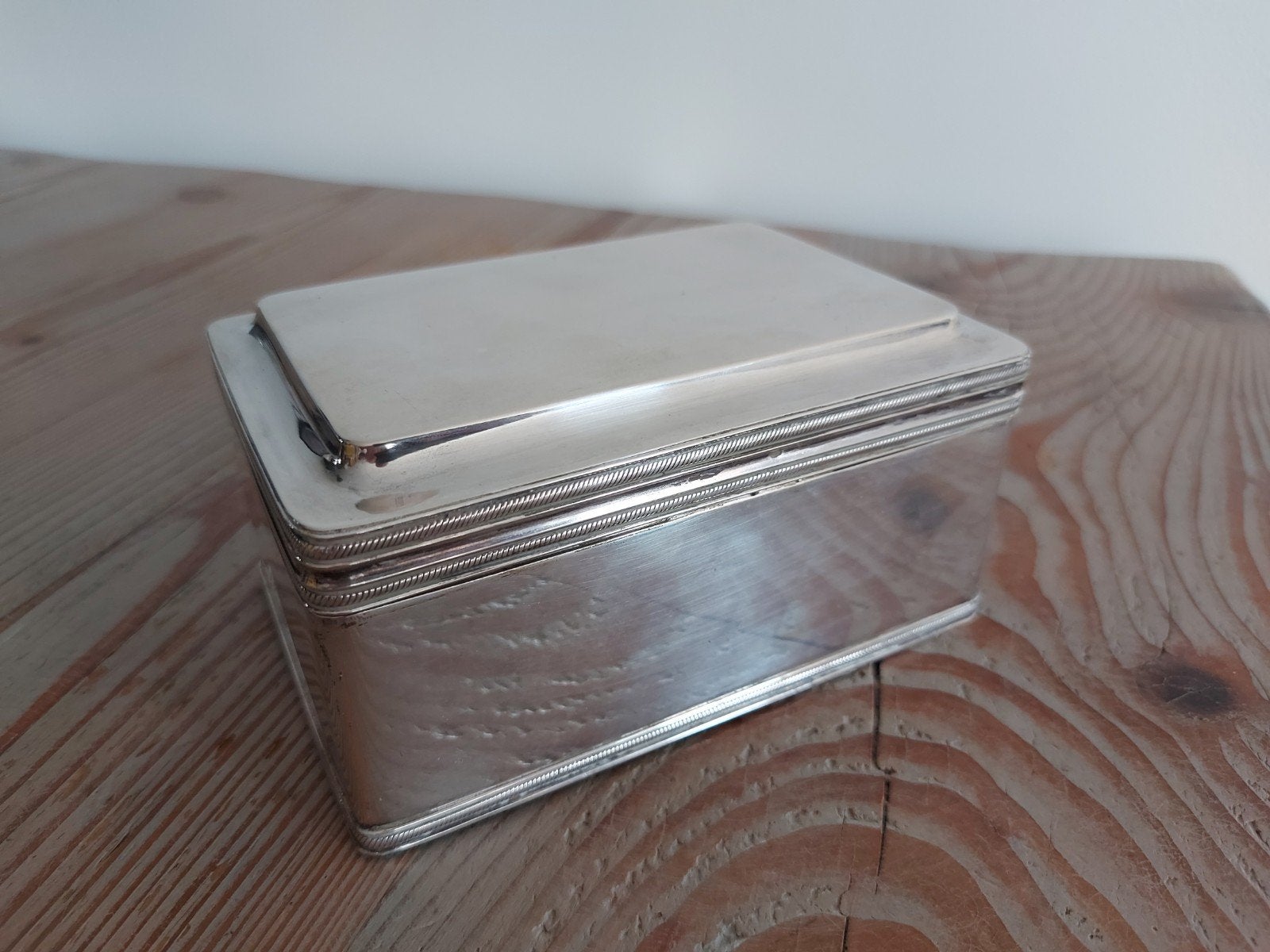 Antiek zilveren koektrommel, Antiek en Kunst, Ophalen of Verzenden, Zilver