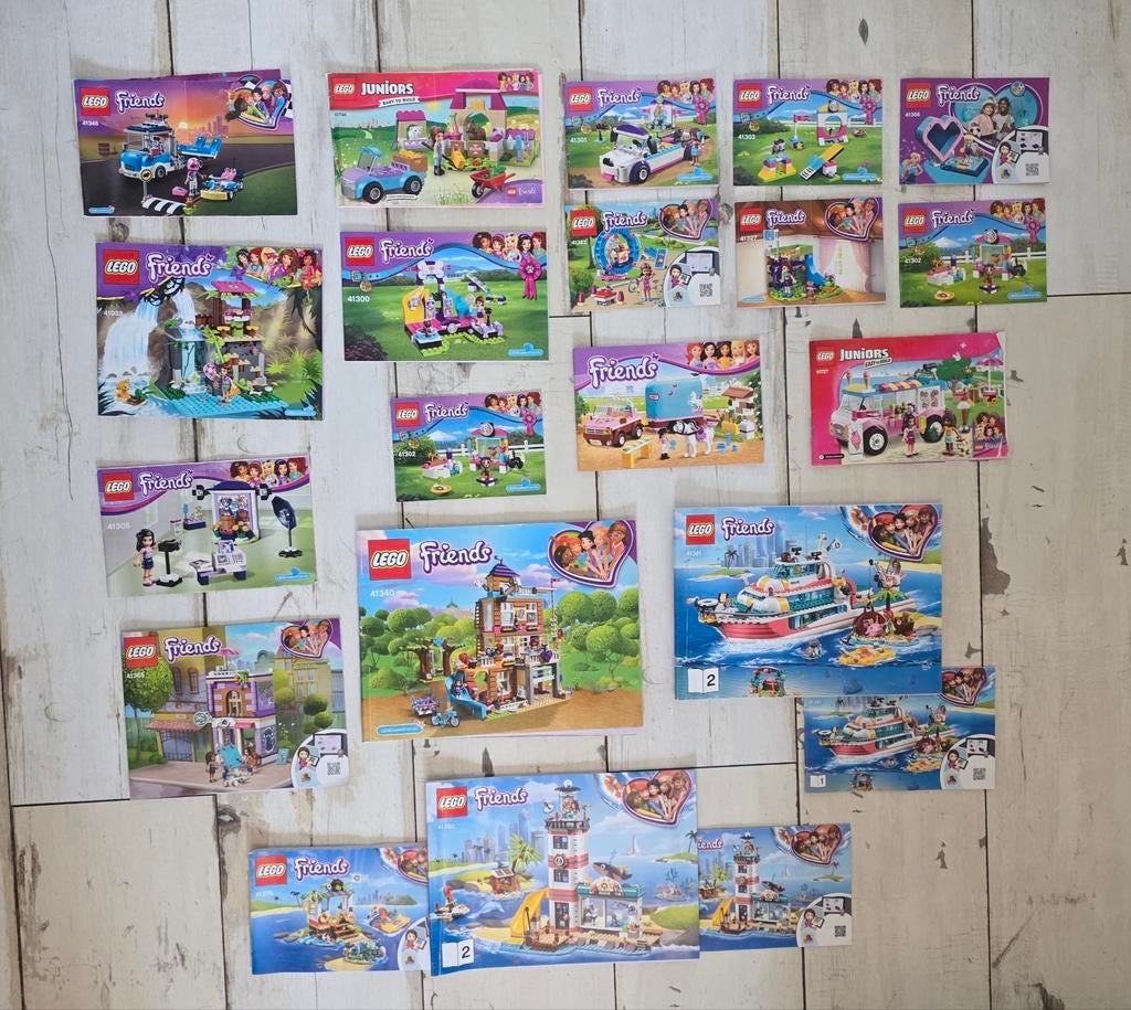Heel veel sets LEGO Friends met handleidingen, Ophalen, Zo goed als nieuw, Overige merken