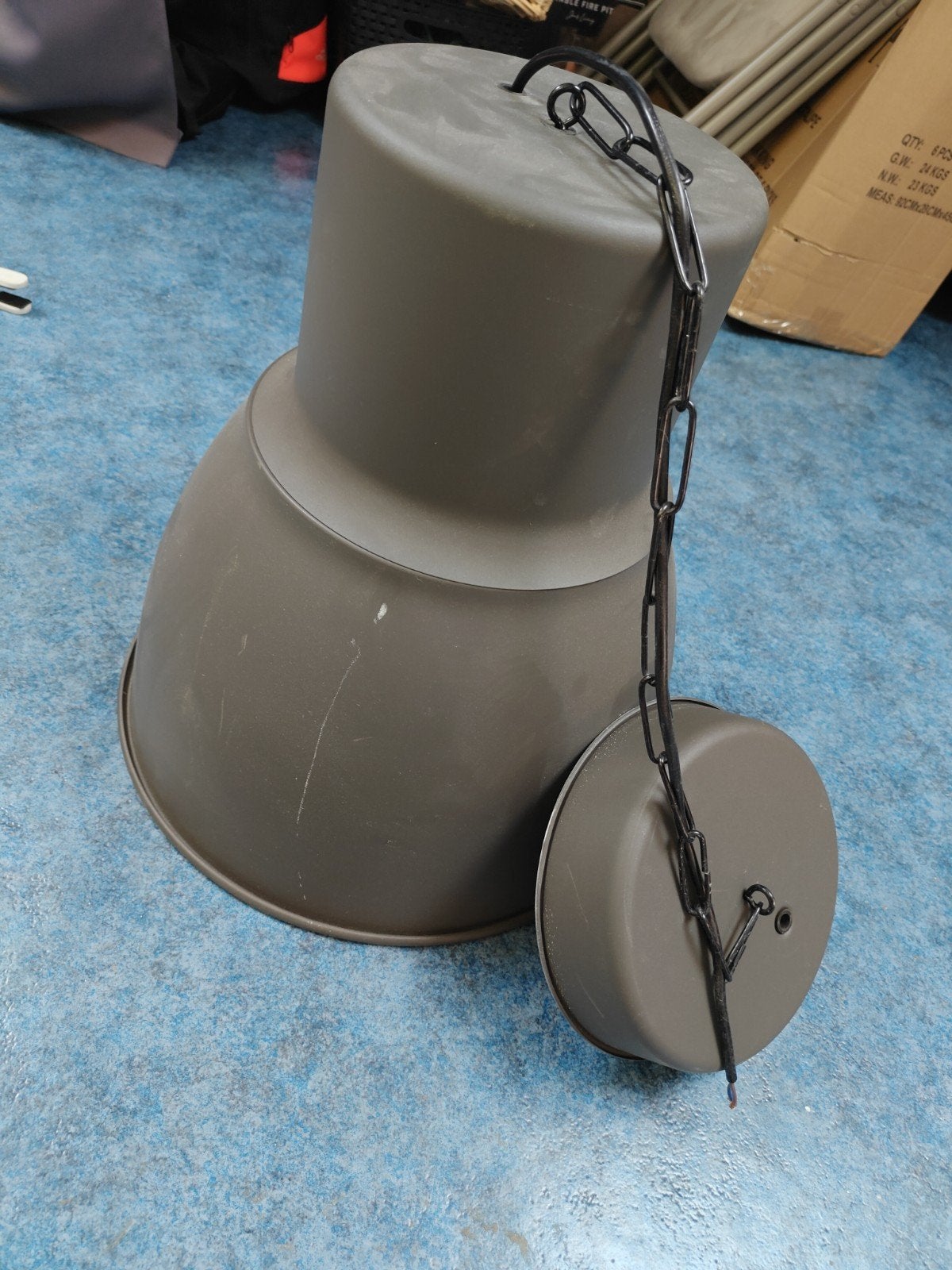 IKEA HEKTAR Hanglamp, Ophalen, Gebruikt, E27 (groot), Metaal