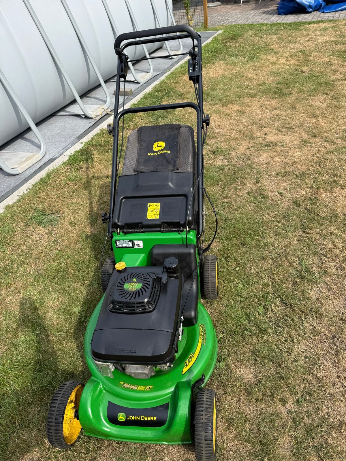 John Deere JX 75 grasmaaier, Ophalen, Cirkelmaaier, Gebruikt, 50 cm of meer