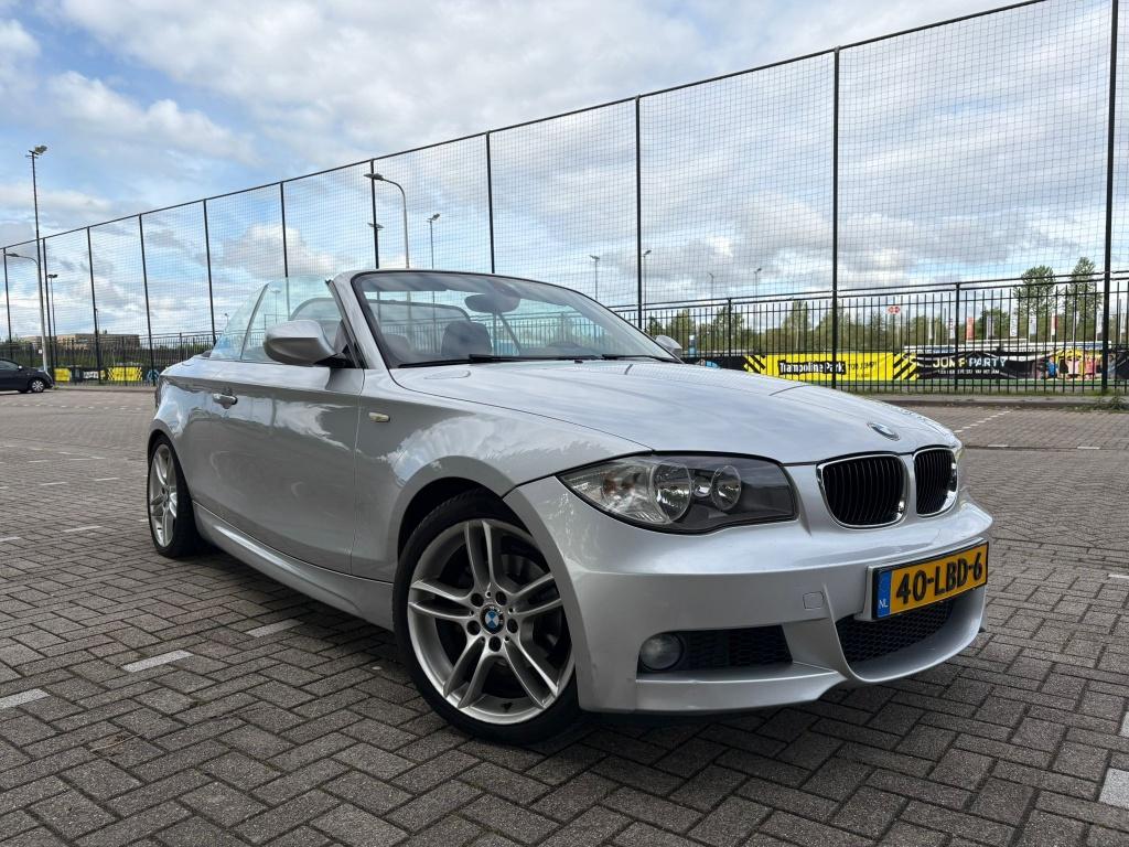 BMW 1-Serie 2.0 118I M-Sport Cabrio 2010 Grijs, 1-Serie, Euro 5, 1995 cc, Zwart