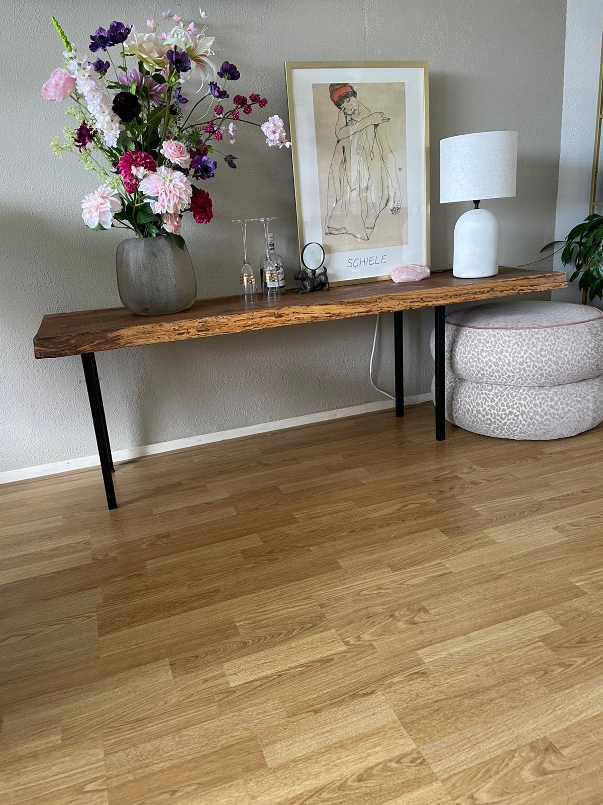 Zware eikenplank €20,00, Doe-het-zelf en Verbouw, Hout en Planken, Eiken, Ophalen of Verzenden, Zo goed als nieuw, Plank