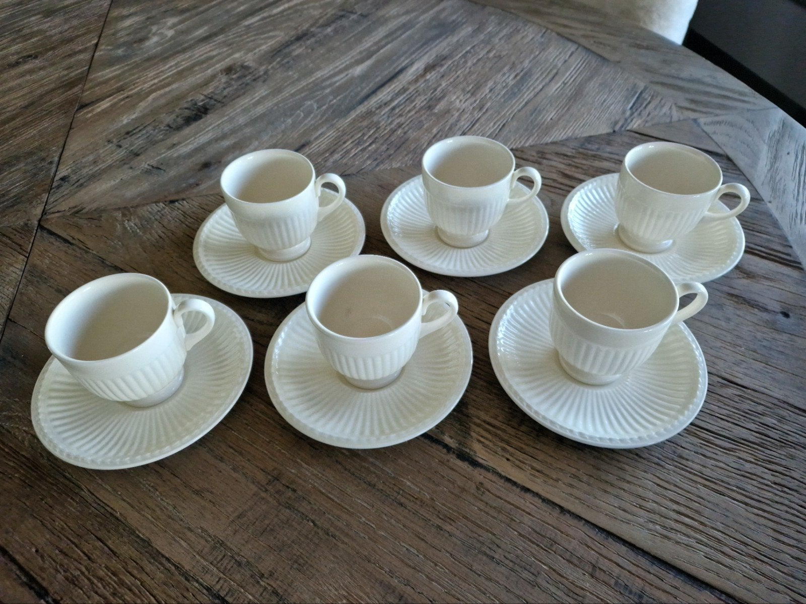 wedgwood edme servies espresso mokka kop en schotel, Ophalen of Verzenden, Zo goed als nieuw, Wedgwood, Kop(pen) en/of Schotel(s)