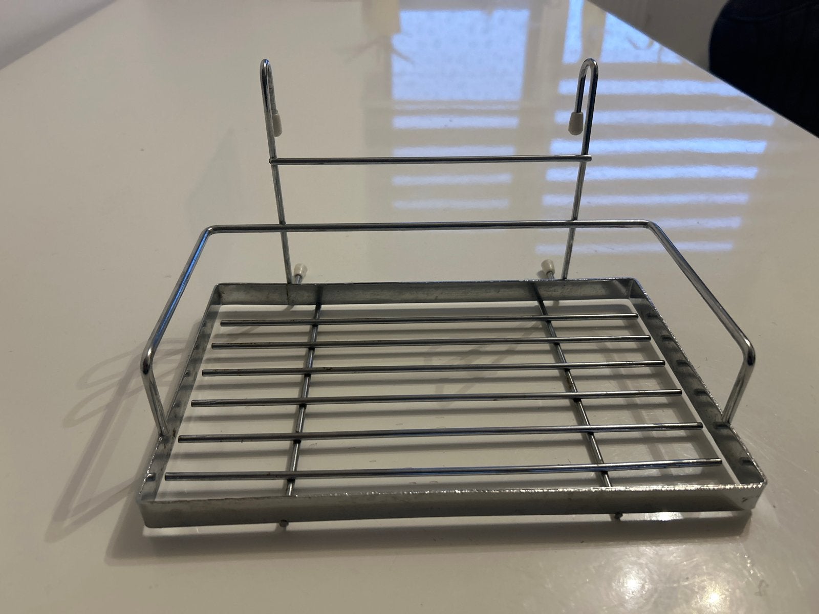 Metalen rekje voor keuken of badkamer - 25x2 cm, Overige typen, Zilver, Ophalen of Verzenden, Zo goed als nieuw