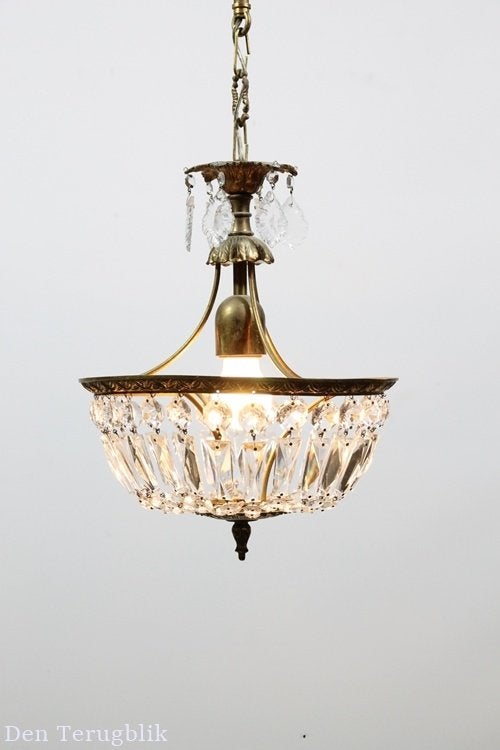 Half zakkroonluchter, Antiek en Kunst, Antiek | Lampen, Ophalen of Verzenden